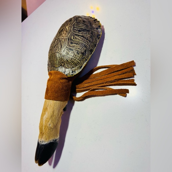Hand made turtle rattle 12” with a rich sound - Picture 1 of 5